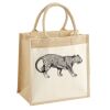 Cotton Pocket Jute Midi Tote Thumbnail