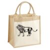 Cotton Pocket Jute Midi Tote Thumbnail
