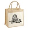 Cotton Pocket Jute Midi Tote Thumbnail