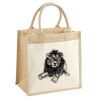 Cotton Pocket Jute Midi Tote Thumbnail