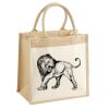 Cotton Pocket Jute Midi Tote Thumbnail