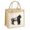 Cotton Pocket Jute Midi Tote Thumbnail