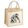Cotton Pocket Jute Midi Tote Thumbnail