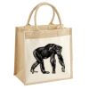 Cotton Pocket Jute Midi Tote Thumbnail