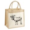 Cotton Pocket Jute Midi Tote Thumbnail