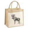 Cotton Pocket Jute Midi Tote Thumbnail