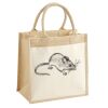 Cotton Pocket Jute Midi Tote Thumbnail