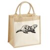 Cotton Pocket Jute Midi Tote Thumbnail