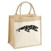 Cotton Pocket Jute Midi Tote Thumbnail
