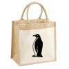 Cotton Pocket Jute Midi Tote Thumbnail