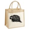 Cotton Pocket Jute Midi Tote Thumbnail
