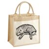 Cotton Pocket Jute Midi Tote Thumbnail