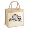 Cotton Pocket Jute Midi Tote Thumbnail
