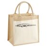 Cotton Pocket Jute Midi Tote Thumbnail