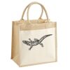 Cotton Pocket Jute Midi Tote Thumbnail