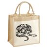 Cotton Pocket Jute Midi Tote Thumbnail