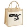 Cotton Pocket Jute Midi Tote Thumbnail