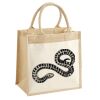 Cotton Pocket Jute Midi Tote Thumbnail