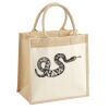 Cotton Pocket Jute Midi Tote Thumbnail