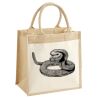 Cotton Pocket Jute Midi Tote Thumbnail