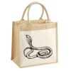 Cotton Pocket Jute Midi Tote Thumbnail
