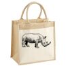Cotton Pocket Jute Midi Tote Thumbnail