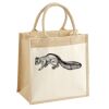 Cotton Pocket Jute Midi Tote Thumbnail