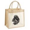 Cotton Pocket Jute Midi Tote Thumbnail