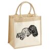 Cotton Pocket Jute Midi Tote Thumbnail