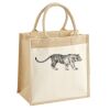 Cotton Pocket Jute Midi Tote Thumbnail