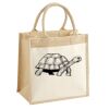 Cotton Pocket Jute Midi Tote Thumbnail