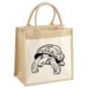 Cotton Pocket Jute Midi Tote Thumbnail
