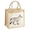 Cotton Pocket Jute Midi Tote Thumbnail