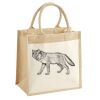 Cotton Pocket Jute Midi Tote Thumbnail