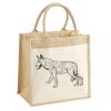 Cotton Pocket Jute Midi Tote Thumbnail