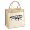 Cotton Pocket Jute Midi Tote Thumbnail