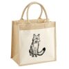 Cotton Pocket Jute Midi Tote Thumbnail