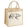 Cotton Pocket Jute Midi Tote Thumbnail