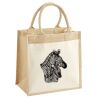 Cotton Pocket Jute Midi Tote Thumbnail