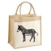 Cotton Pocket Jute Midi Tote Thumbnail