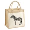 Cotton Pocket Jute Midi Tote Thumbnail