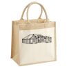 Cotton Pocket Jute Midi Tote Thumbnail