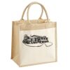 Cotton Pocket Jute Midi Tote Thumbnail
