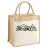 Cotton Pocket Jute Midi Tote Thumbnail