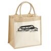 Cotton Pocket Jute Midi Tote Thumbnail