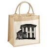 Cotton Pocket Jute Midi Tote Thumbnail