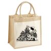 Cotton Pocket Jute Midi Tote Thumbnail
