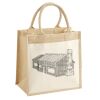 Cotton Pocket Jute Midi Tote Thumbnail