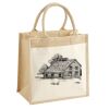 Cotton Pocket Jute Midi Tote Thumbnail