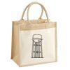 Cotton Pocket Jute Midi Tote Thumbnail